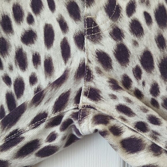 Denim & Supply Ralph Lauren Cheetah Print Mid Rise Ankle Cropped Skinny Jeans 31 - Picture 12 of 16